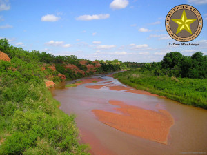 Double Mountain fork of the Brazos River just north of Rotan on Texas 70