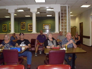 Listeners during the broadcast of Pratt on Texas from Luby's in Wichita Falls on 24 April 2014.