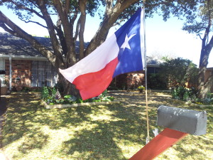image: Larry Berg celebrates Texas