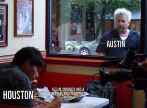 Image: Fieri Houston/Austin diversity meme