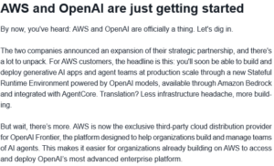 IMAGE: Screenshot of relevant parts of an AWS/OpenAI email received by Pratt on Texas on 10 March 2026.